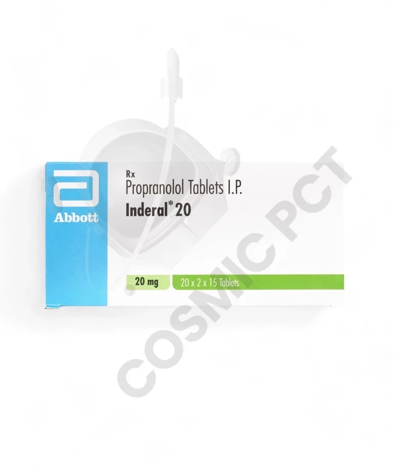 Inderal 20mg 15 Tablets