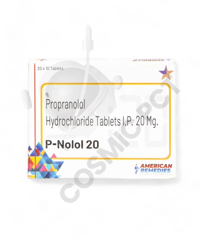 P-Nolol 20mg 10 Tablets